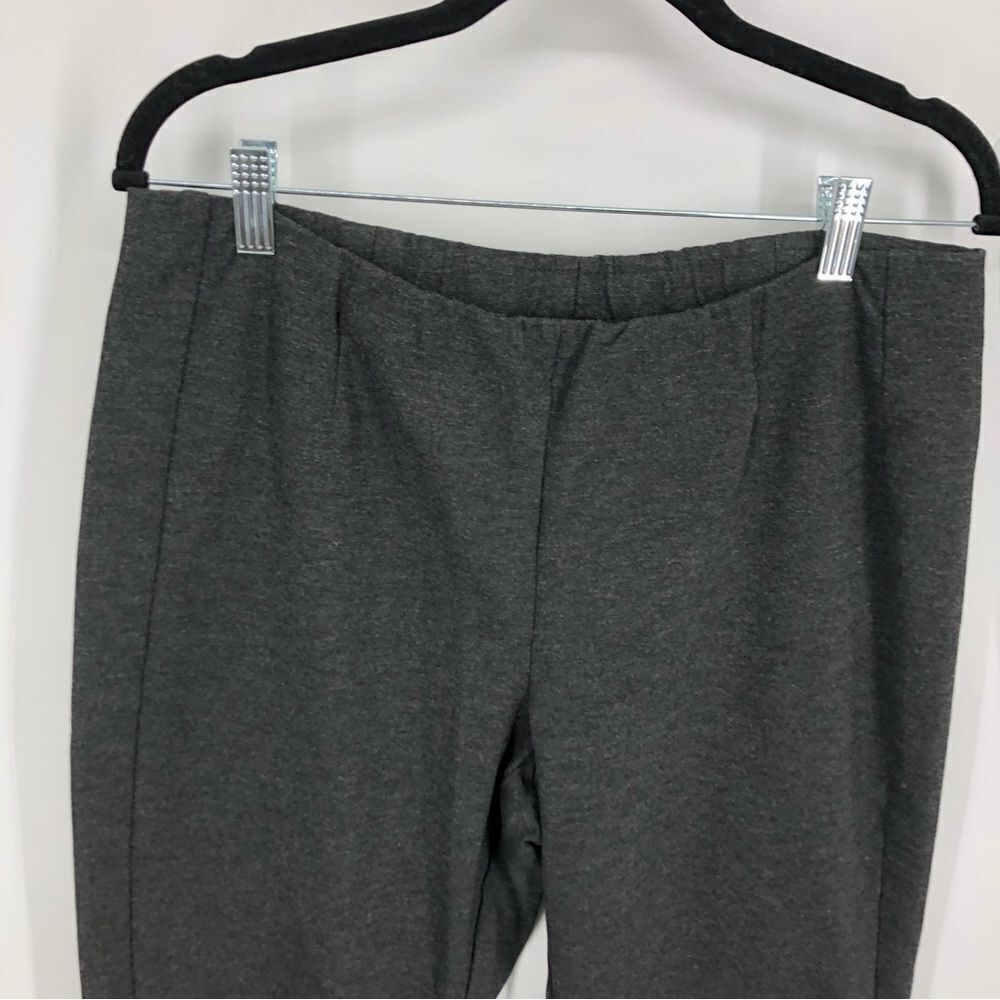 J. Jill Ponte Slim‎ Leg Pants Womens MP Charcoal Gray - Picture 2 of 9